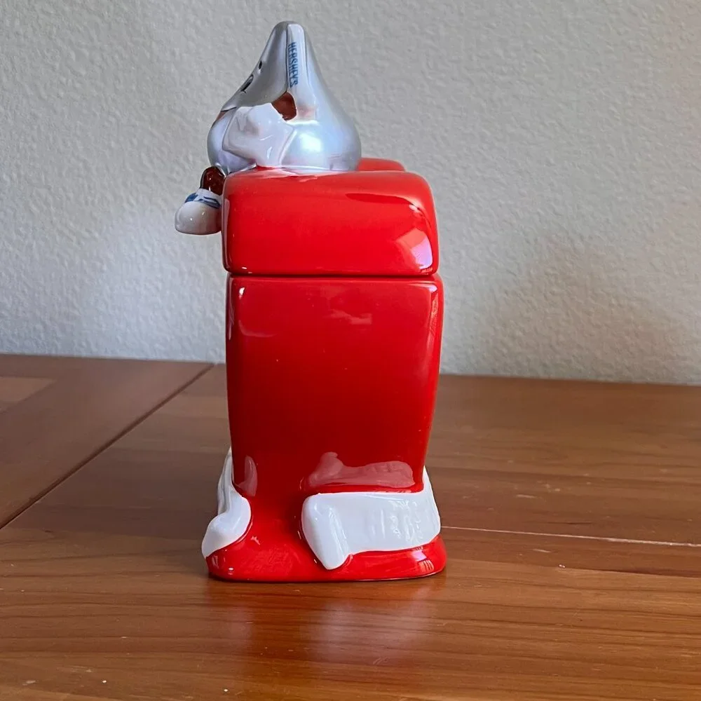 Hershey's Chocolate Kisses Candy Jar, Heart Candy Jar, Trinket Box, Valentines - Picture 2 of 7